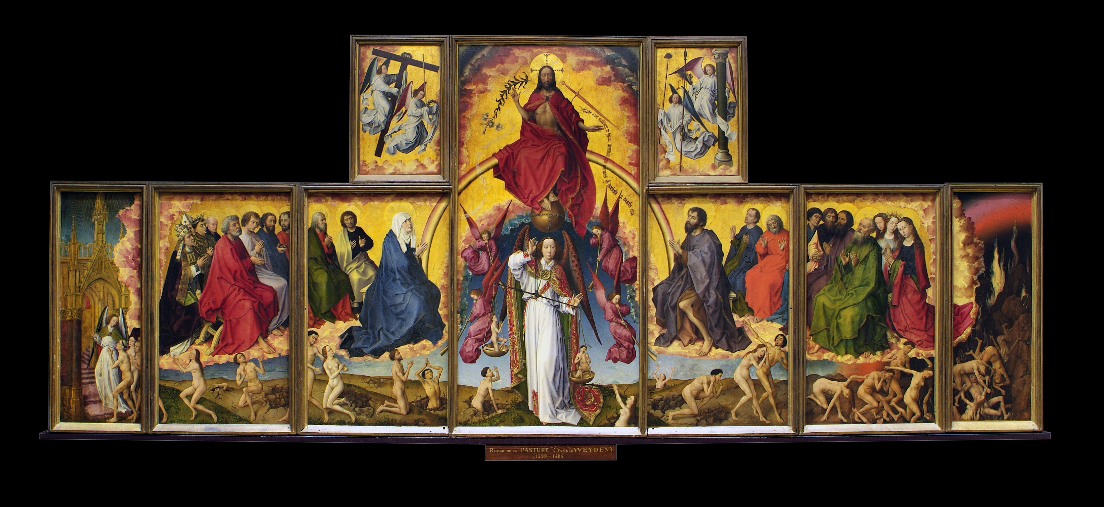 Polyptyque du "Jugement dernier" de Rogier van der Weyden - Polptyque ouvert 220cm x 548xm © Francis Vauban